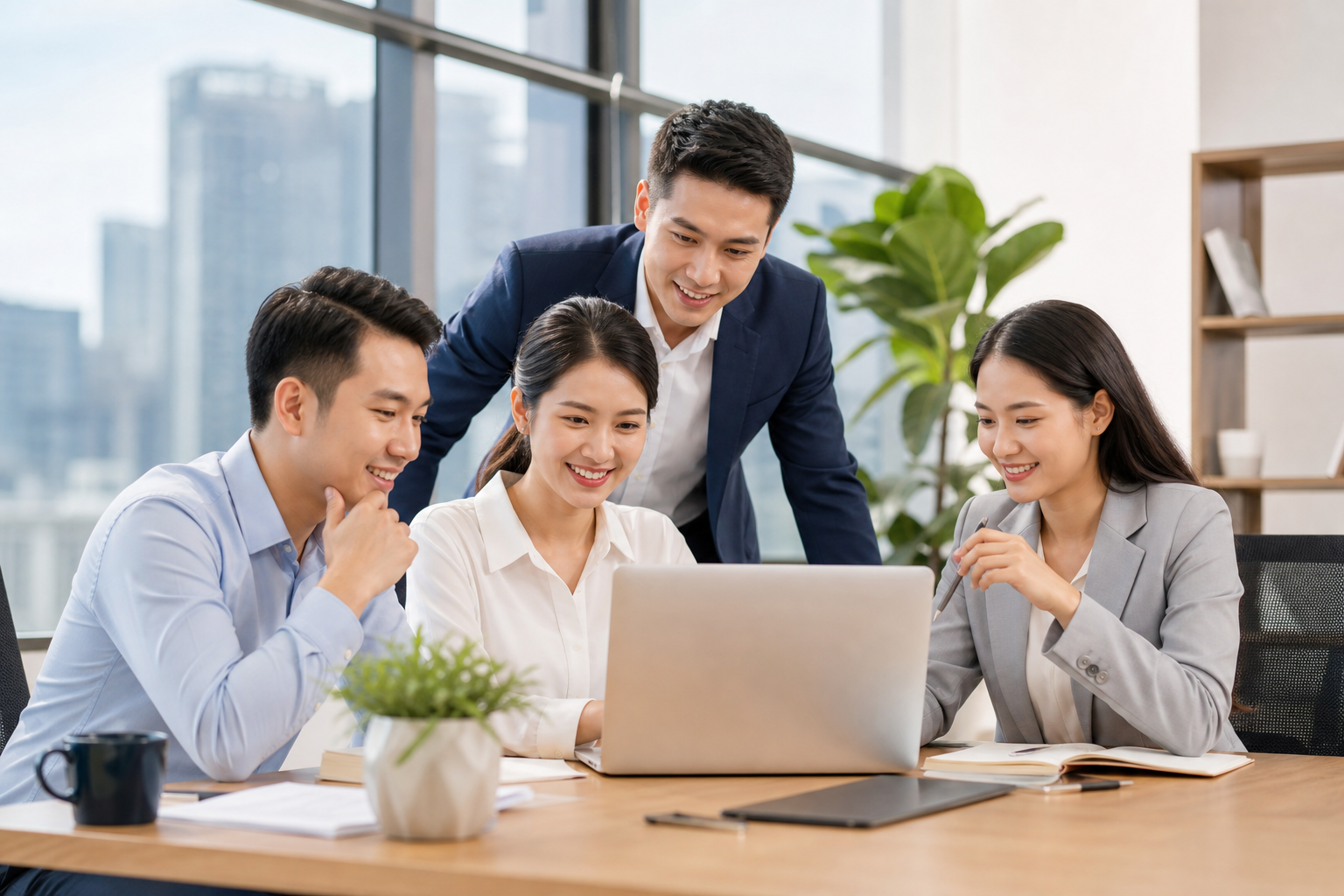 Đội ngũ AZ Media làm việc cùng nhau
